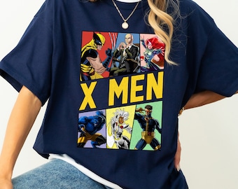 90s marvel Wolverine Tシャツ X-MENアメコミマーベル Marvel X-men Apocalypse 90's Wolverine Mens Adult T-Shirt, Black