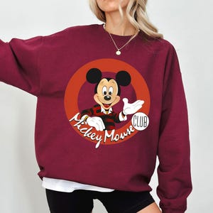 Disney Retro Mickey Mouse Club 1928 Steamboat Willie Shirt, Disney Mickey and Friends Shirt, Disneyland Trip Family Matching Outfits Shirt image 3