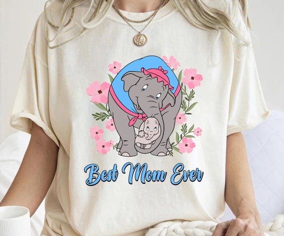 Womens Best Mom Ever Elephant Mother's Day Tshirt For Mother Womens Best Mom Ever Elephant Mother's Day Tshirt For Mother