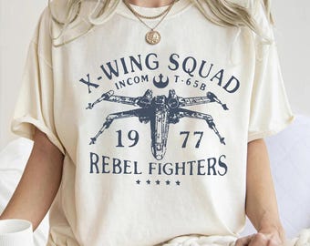 Star Wars X-Wing Squad 1977 Rebel Fighters T-Shirt, Disney's Hollywood Studio Shirt,  Disneyland Galaxy's Edge Trip, Star Wars Fan Gifts