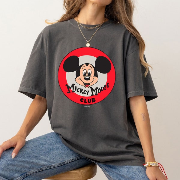 Disney 100 Mickey Mouse Club Logo Color Vintage D100 Shirt, Mickey and Friends Shirt, Disney Birthday Party, Disneyland Matching Outfits