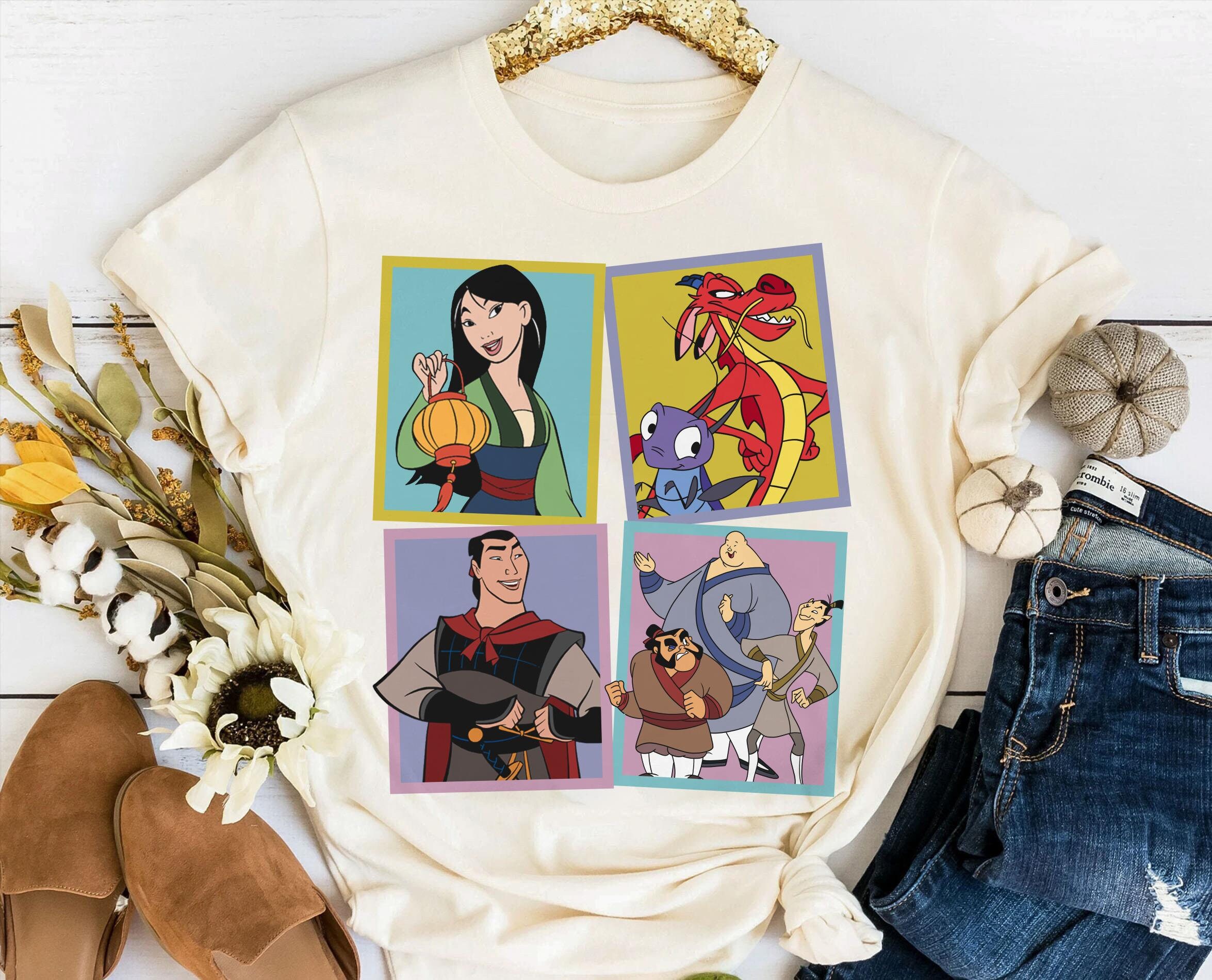 Vintage Disney Mulan Characters Retro 90s Shirt, Mulan, Cri Vintage Disney Mulan Characters Retro 90s Shirt, Mulan, Cri