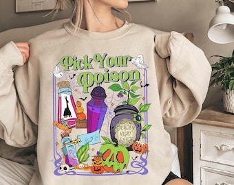 The Emperor's New Groove Pick Your Poison Girly Ghost Kuzco-shirt, Disney Villain Kuzco Poison Apple-shirt, Disney World Trip-familieshirt