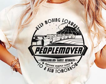 Maglietta Space Mountain Tomorrowland, T-shirt Tomorrowland Magic Kingdom, T-shirt Peoplemover, Maglietta Disney Space Mountain, Abbigliamento per il viaggio a Disneyland