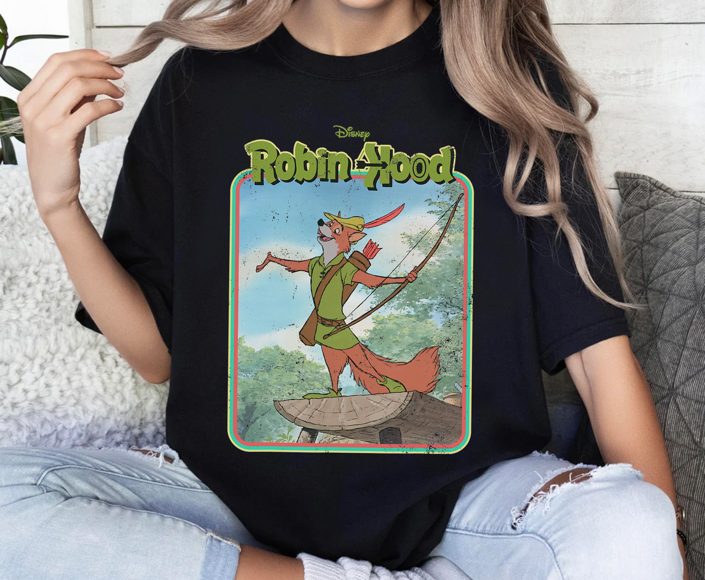 Robin Hood Retro T-Shirt, Vintage Robin Hood Poster T-Shirt