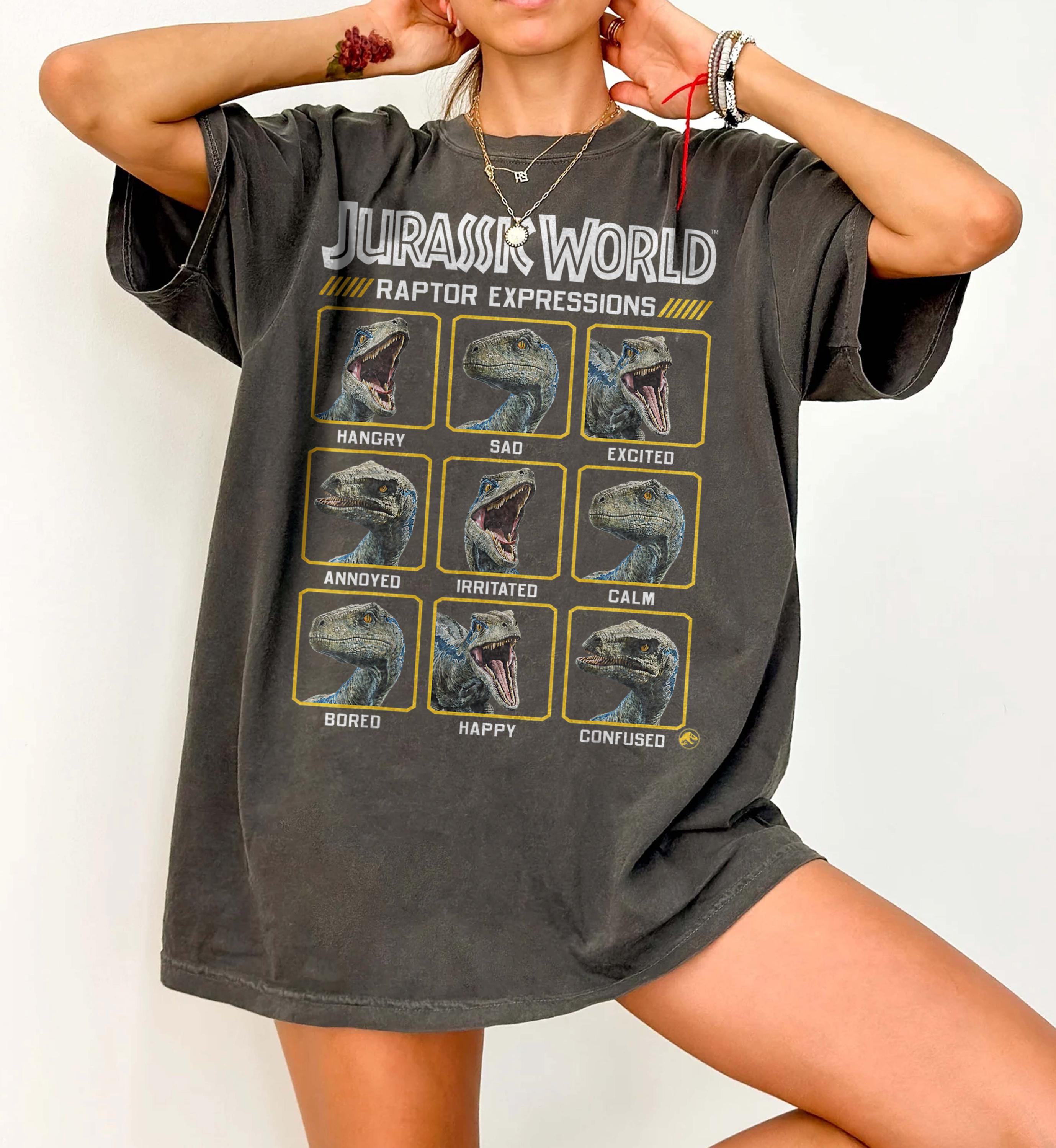 Jurassic World Raptor Expressions Graphic Shirt, Jurassic World