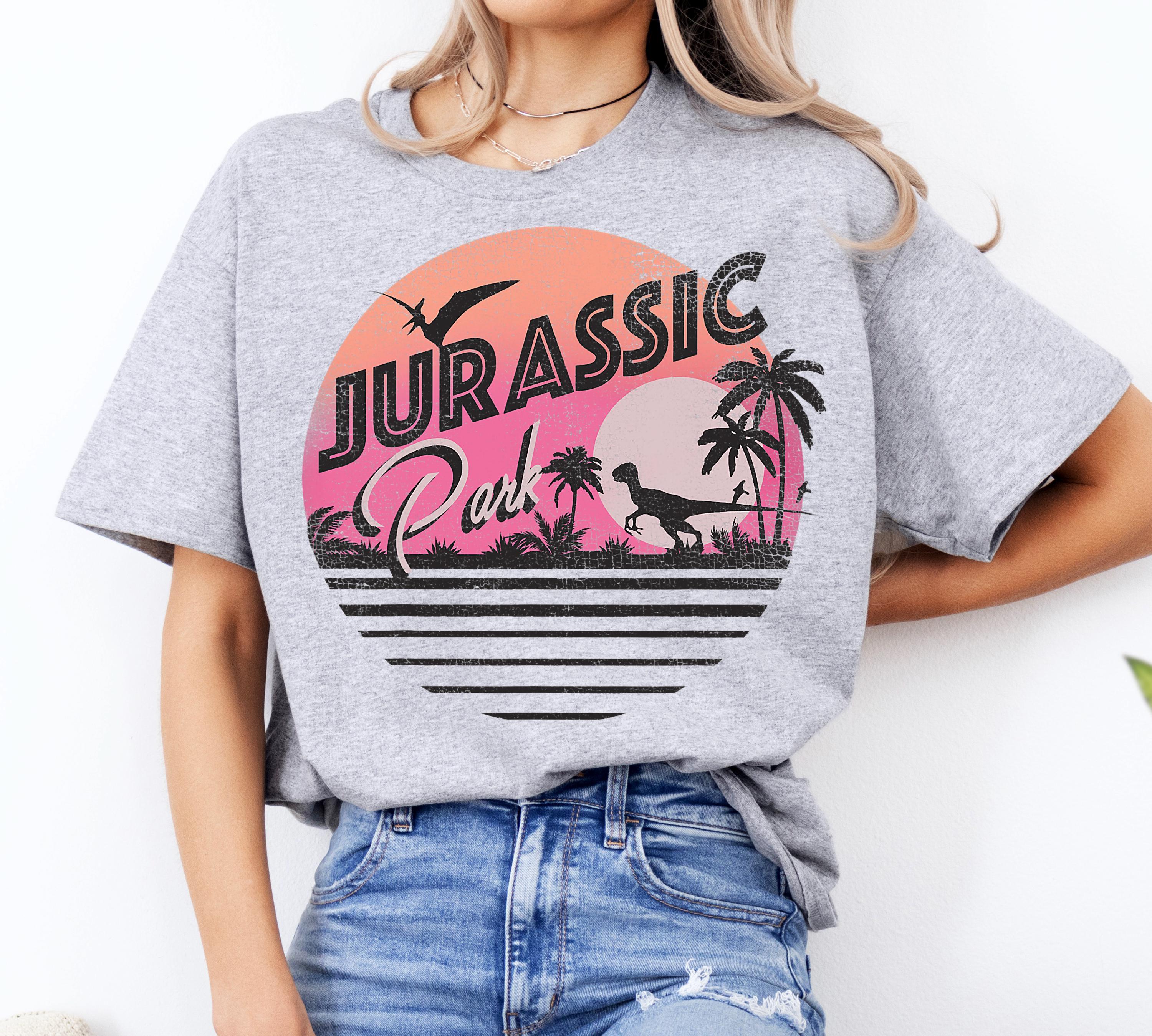 ジュラシック・パーク レトロ 90年代恐竜シーンTシャツ、ジュラシック 