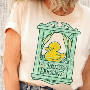Disney Tangled The Snuggly Duckling Sign T-Shirt, Tangled Rapunzel Shirt, Disneyland Trip Family Matching Outfits, Magic Kingdom Shirt