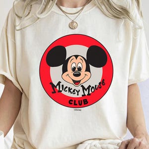 Disney 100 Mickey Mouse Club Logo Color Vintage D100 Shirt, Mickey and Friends Shirt, Disney Birthday Party, Disneyland Matching Outfits image 3