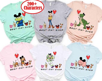Disney Toy Story Full Characters Best Day Ever Shirt, Disney Snacks Vacay Mode Shirt, Disney Birthday Party Tee, Disneyland Matching Shirt