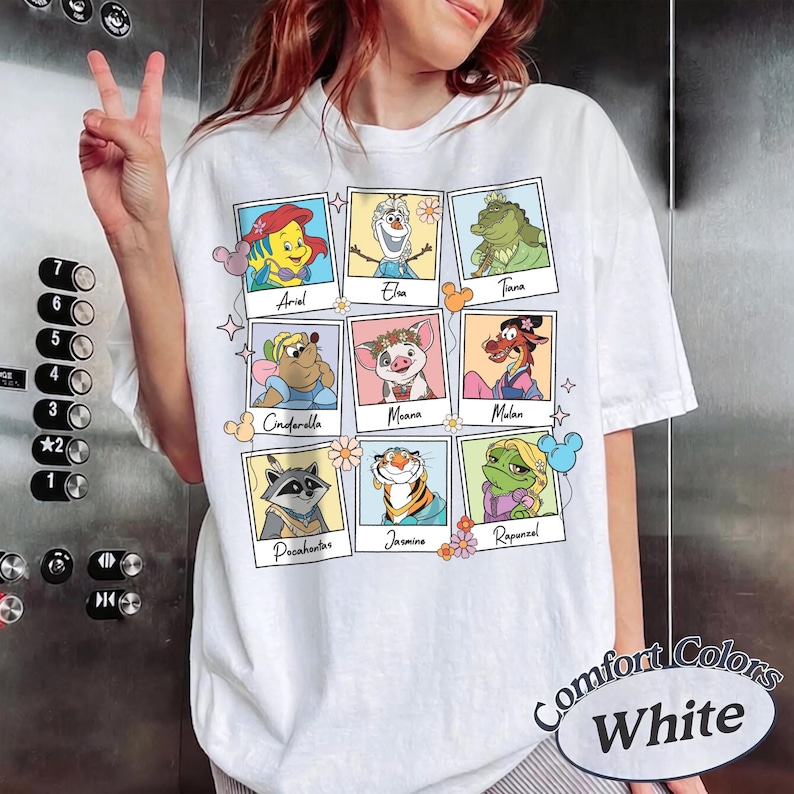 Disney Princess Sidekicks Photos Shirt, Disney Princess Security Aurora Ariel Belle Cinderella Tiana Shirt, Disneyland Girl Trip 2026 Shirt image 4