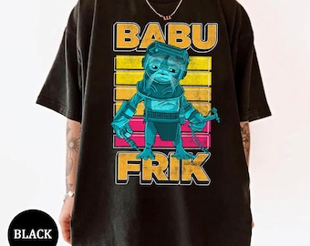 Star Wars The Rise Of Skywalker Babu Frik Pop Art Portrait T-Shirt , Galaxy's Edge Tee ,Star Wars Fan shirt, Disney's Hollywood Studio Shirt