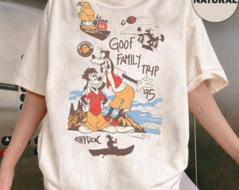 2-sided Goofy And Max The Perfect Cast Shirt, Disney A Goofy Movie Fishing Tee, Father's Day Gift For Dad, Disneyland Family Matching Shirt