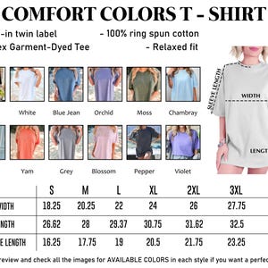 The image is a collage of various t-shirt designs, each with different sleeve lengths and sleeve widths. The t-shirts are available in different styles and colors, and the image provides a size chart for each style, including measurements for sleeve length and width. The chart is designed to help customers find the perfect fit for their preferred style and size.