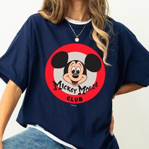 Disney 100 Mickey Mouse Club Logo Color Vintage D100 Shirt, Mickey and Friends Shirt, Disney Birthday Party, Disneyland Matching Outfits image 4