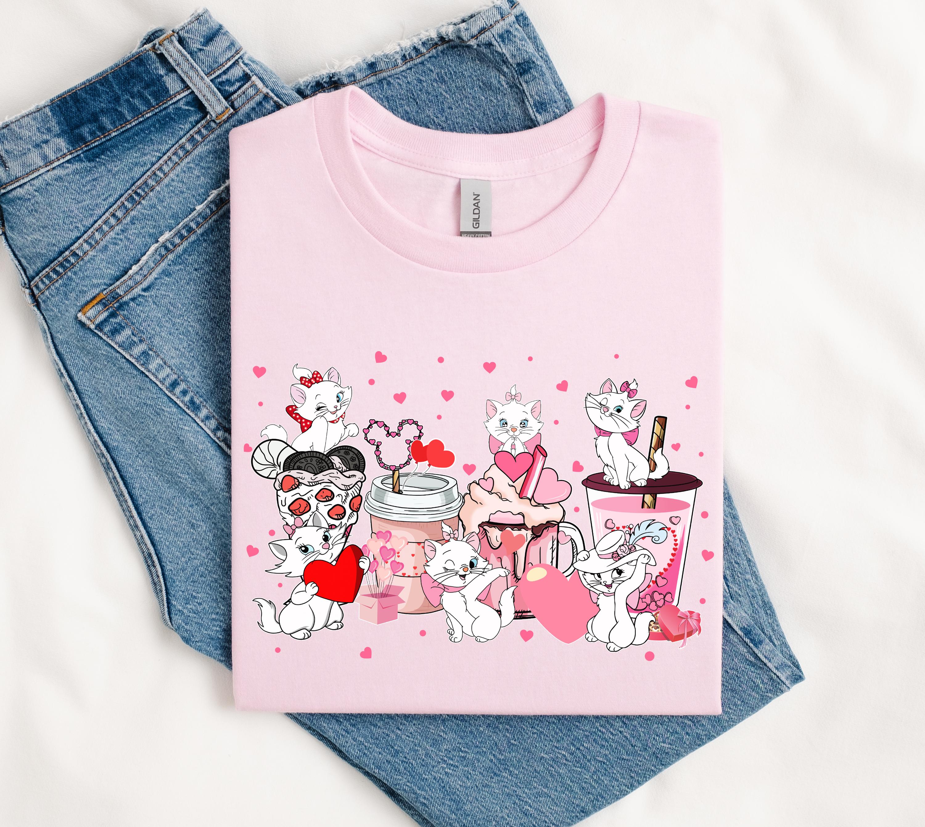 Disney the Aristocats Marie Cat Valentine Shirt, Cute Marie Coffee Cup ...