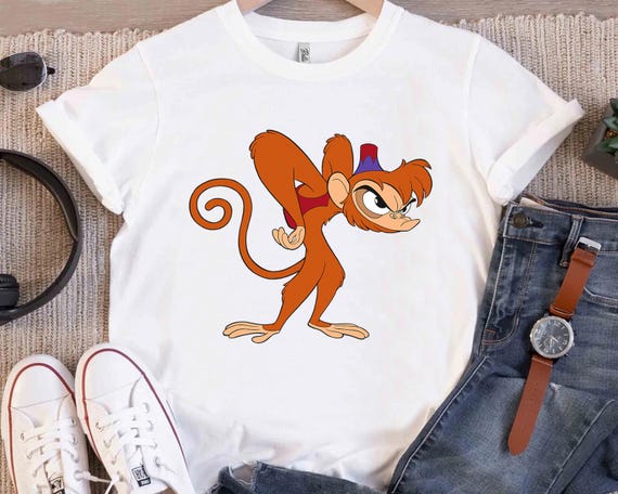 Disney Aladdin Angry Abu 90s T-shirt, Aladdin Characters Shirt