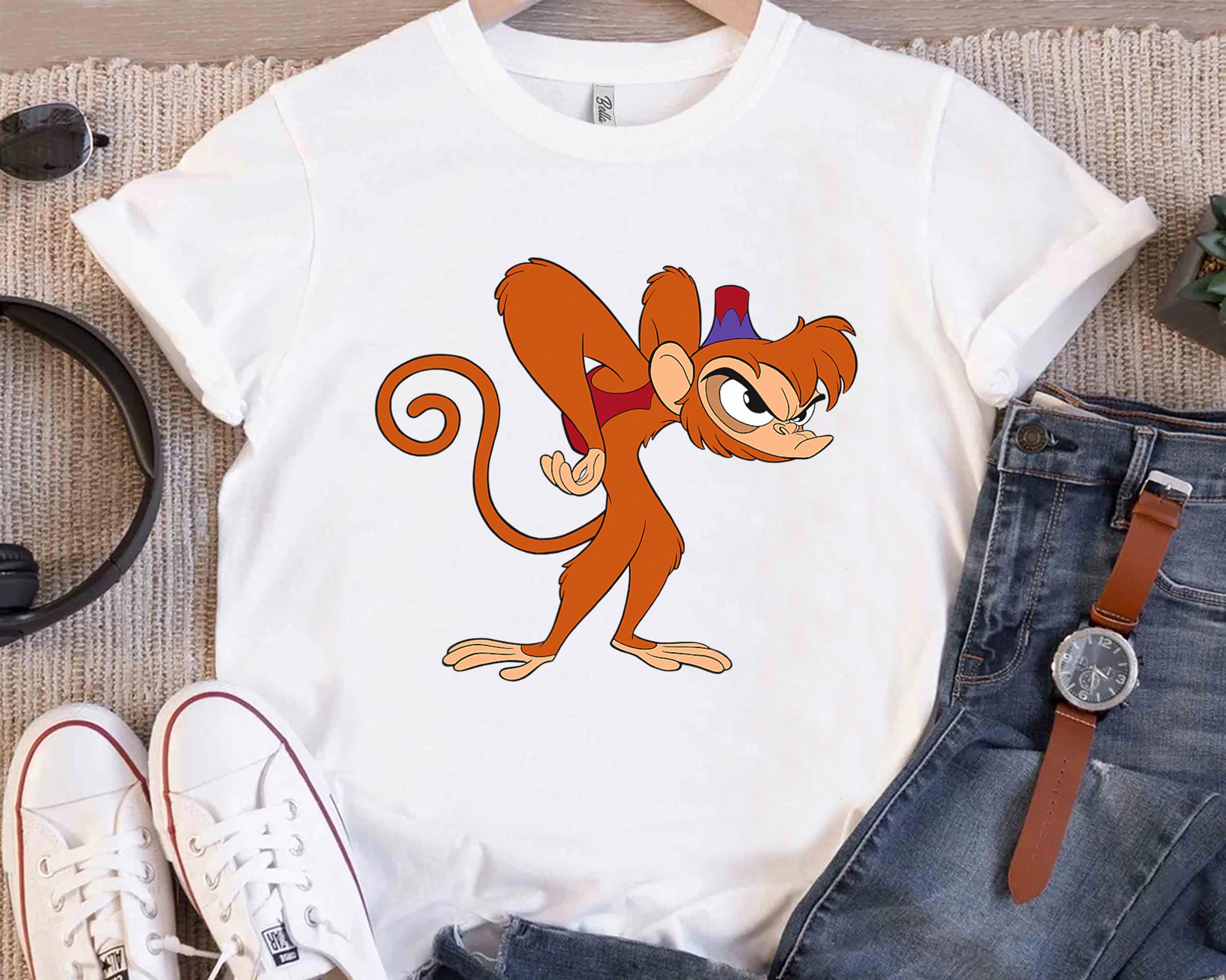 Disney Aladdin Angry Abu 90s T-shirt, Aladdin Characters Shirt