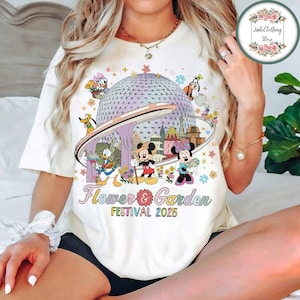 Disney Flower & Garden Festival Shirt, Mickey n Friends Disney Epcot International Flower n Garden Festival 2025 Shirt, Disneyland Trip Tee