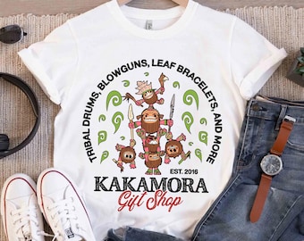 Camiseta de Disney Moana de la tienda de regalos de Kakamora, camiseta de Kakamora, pirata del coco, camiseta de Disney Moana, conjuntos familiares a juego para el viaje a Disneyland.