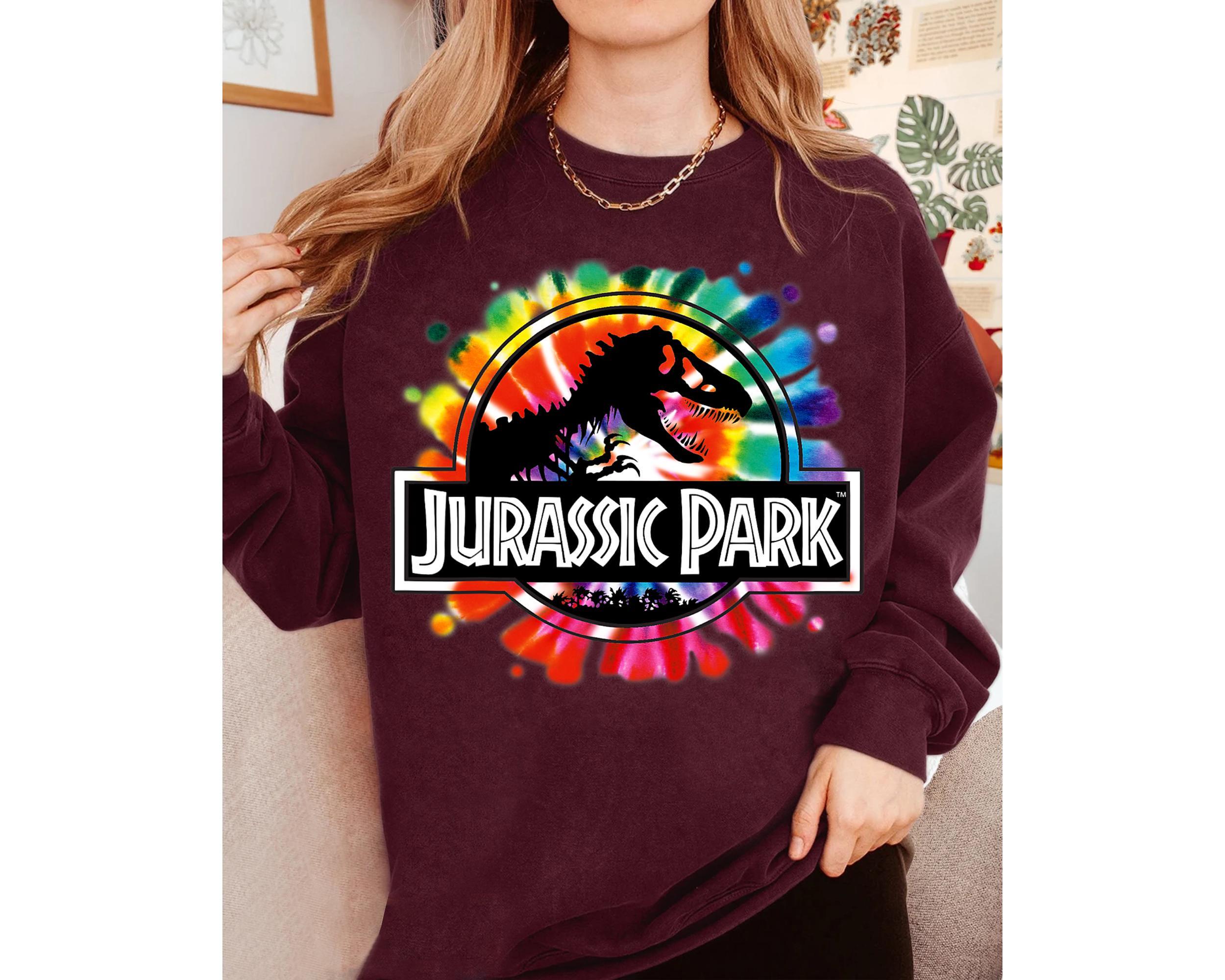 Jurassic Park Classic Logo Tie Dye Graphic Shirt, Jurassic Park