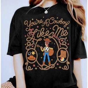 Comfort Colors Vintage Woody Tay Story Shirt, You're A Cowboy Like Me Comfort Colors Shirt, Disneyland Trip Family Shirt, WDW Magic Kingdom image 6