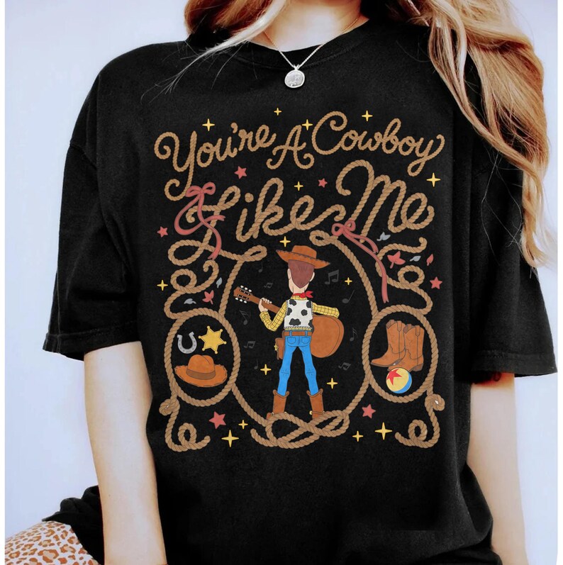 Comfort Colors Vintage Woody Tay Story Shirt, You're A Cowboy Like Me Comfort Colors Shirt, Disneyland Trip Family Shirt, WDW Magic Kingdom image 6