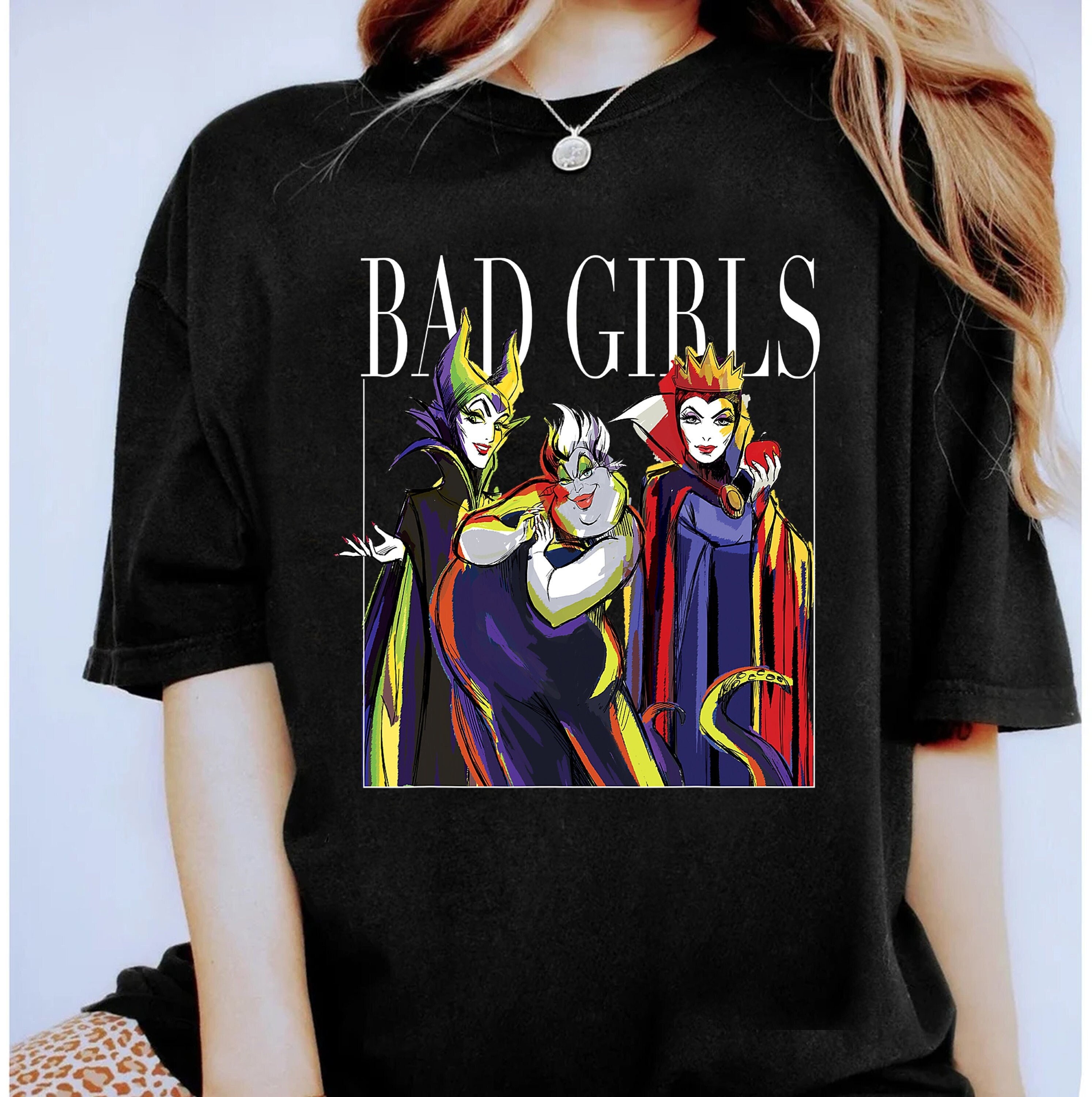DisneyマレフィセントBad GirlビンテージTシャツ/ヴィランズ101 | APPS 