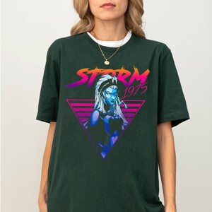 Marvel X-Men Storm 80's Retro Triangle Gradient T-Shirt, WDW Vacation Trip, Disneyland Family Party Gift 2026, Disneyland Trip Outfits image 4
