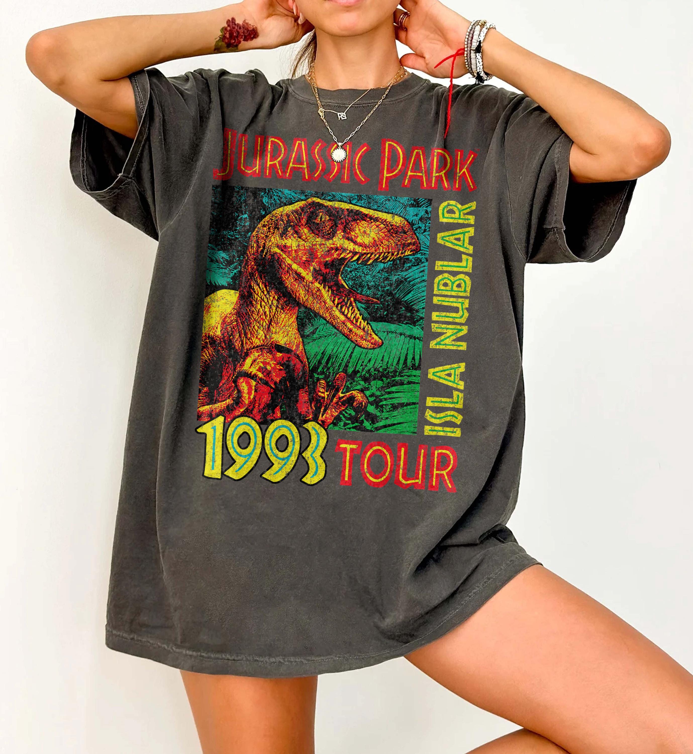 Jurassic Park Isla Nublar 1993 Tour Poster Graphic Comfort Colors