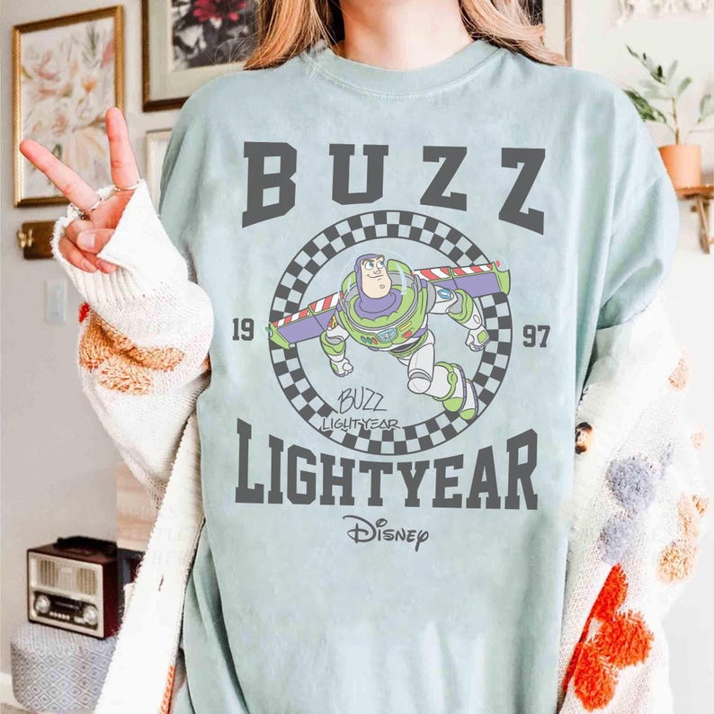 Retro Disney Pixar Toy Story Buzz Lightyear Shirt, Vintage Buzz Lightyear Portrait Shirt, Disneyland Trip 2026, Disneyland Trip Outfits image 4