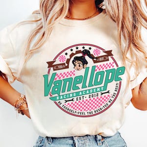 Camiseta de la Academia de Carreras de Vanellope de Disney (Est. 2012), Camiseta de Ralph el Demoledor, Camisetas a juego para familiares y amigos, Conjuntos familiares para un viaje a Disneyland
