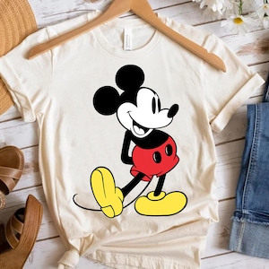 Disney Mickey And Friends Mickey Mouse Classic Pose Shirt, Mickey Mouse Portrait Shirt, Magic Kingdom, Disneyland Trip Family Outfits