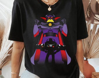Camiseta de Disney Pixar Toy Story con Zurg detrás de Buzz Lightyear, Camiseta de Toy Story, Fiesta de cumpleaños de Disney, Conjuntos familiares a juego para un viaje a Disneyland