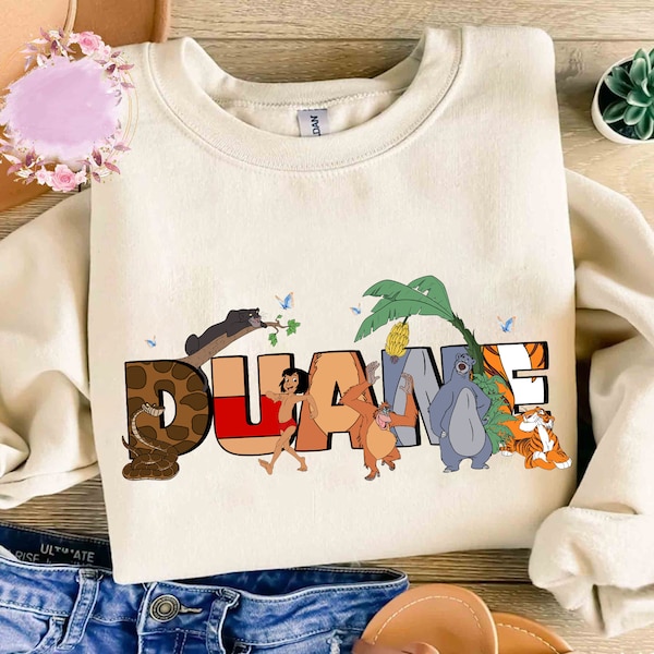 Custom Name The Jungle Book Disney Shirt, Disney Gift For Kid Mom Dad, Personalized Nickname Shirt, Disneyland Trip Family Matching Shirt