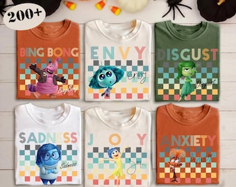 Disney Inside Out 2 Characters Shirts, Disney All Characters Group Matching Shirt, Toy Story, Mickey and Friends, Disneyland Matching Shirt