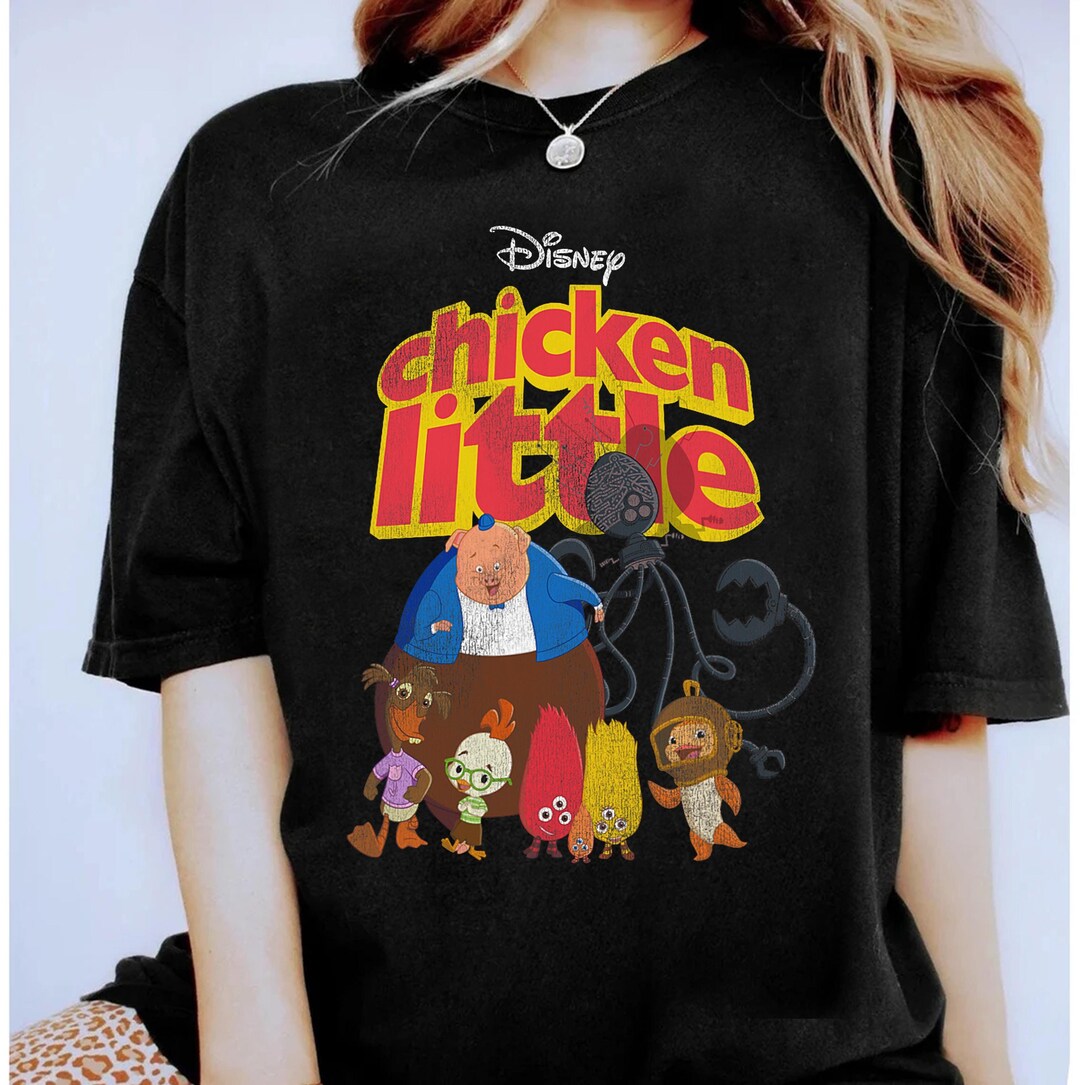 Retro Disney Chicken Little Characters T-shirt, Chicken
