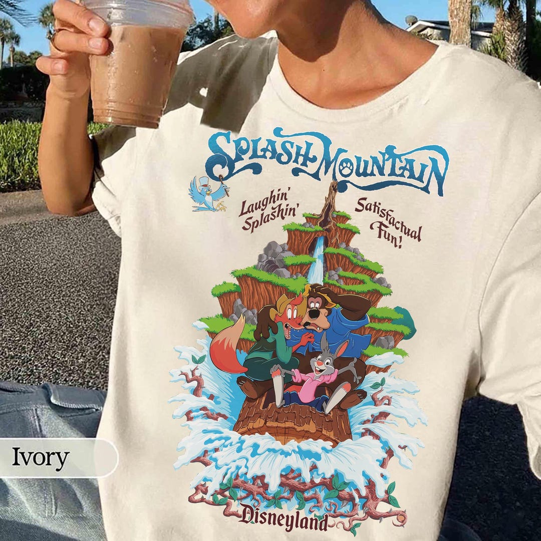 Vintage Disneyland Splash Mountain Shirt, Vintage Disney, Disney