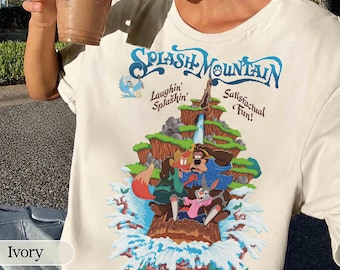 Vintage Disneyland Splash Mountain Shirt, Vintage Disney, Disney Group Shirt, Disneyland Trip Family Matching Outfits Shirt, Magic Kingdom