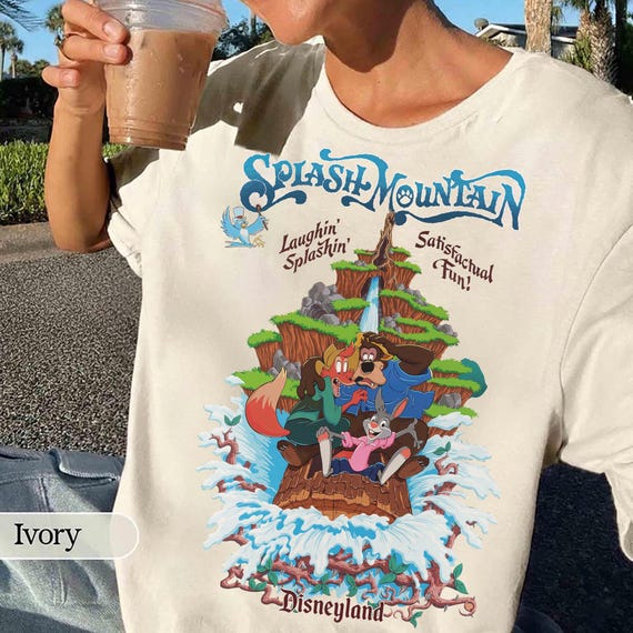 Vintage Disneyland Splash Mountain Shirt, Vintage Disney, Disney
