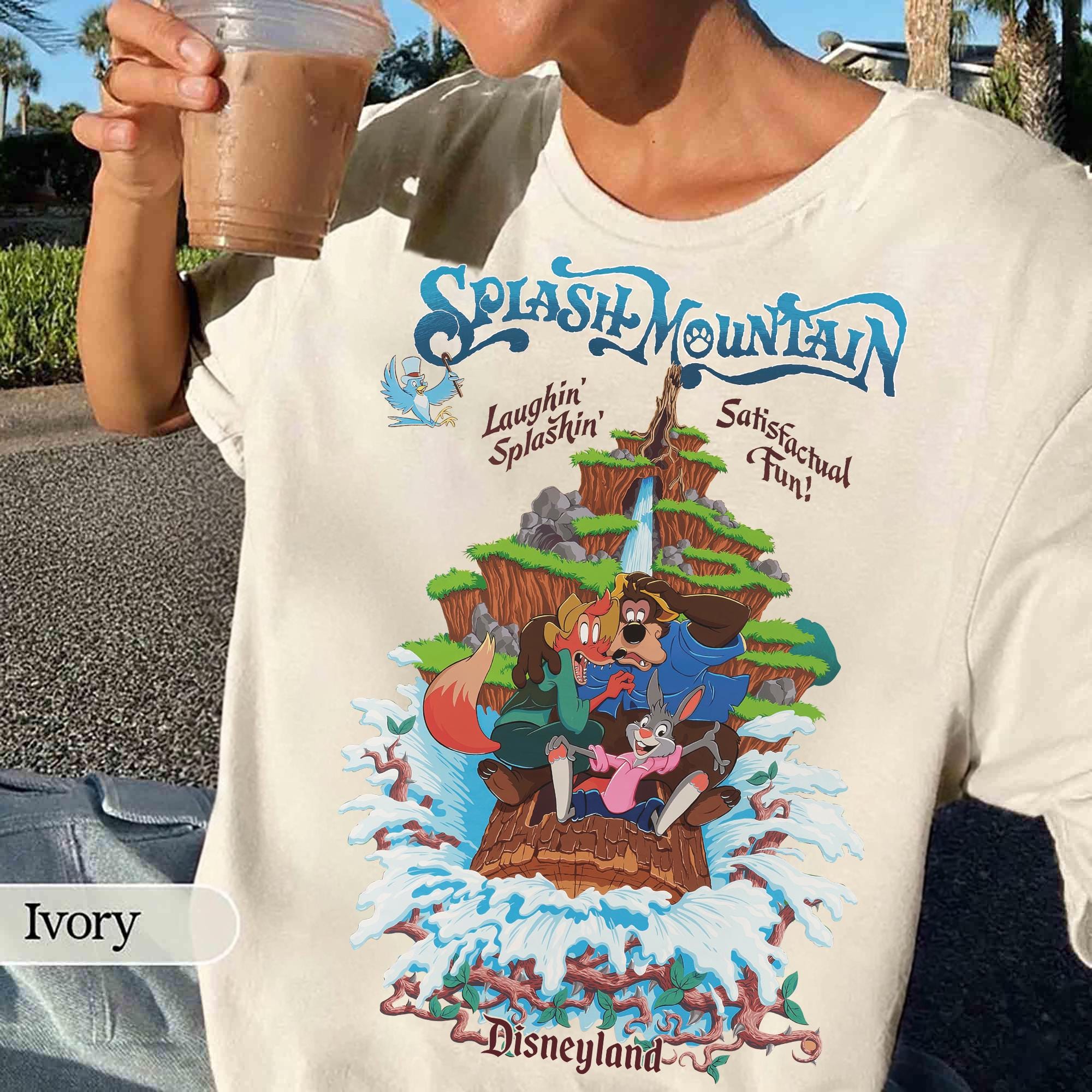 Vintage Disneyland Splash Mountain Shirt, Vintage Disney, Disney