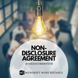 Downloadable Document Template Contract - Non disclosure agreement