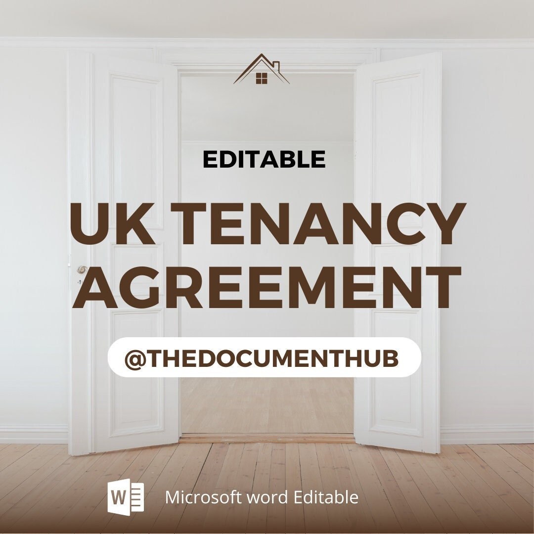 Downloadable Document Template Contract - UK Tenancy Agreement - Etsy
