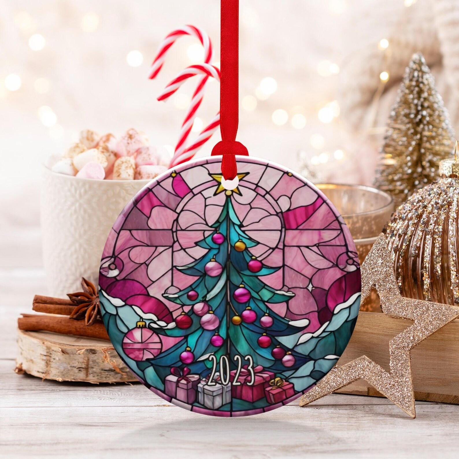 Custom Holiday Ornament, Christmas 2023 Ornament, 2023 Christmas Decoration, Heirloom Keepsake