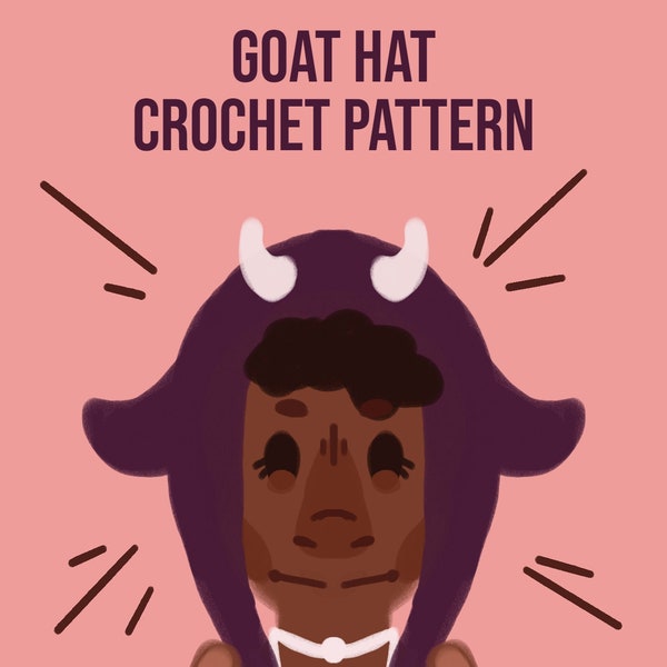 Crochet Goat Hat PATTERN