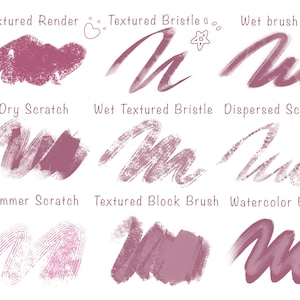Procreate Soft Anime Brush Set - 50 Lineart, Sketch, Watercolor, Textured Brushes and Color Brush Pack iPad (Digital Download) image 4