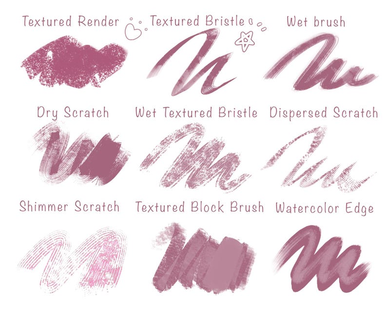Procreate Soft Anime Brush Set - 50 Lineart, Sketch, Watercolor, Textured Brushes and Color Brush Pack iPad (Digital Download) image 4