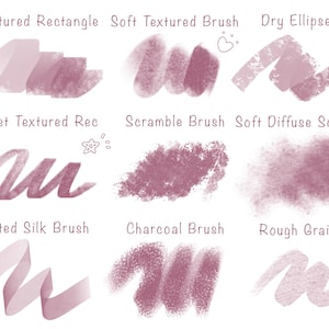 Procreate Soft Anime Brush Set - 50 Lineart, Sketch, Watercolor, Textured Brushes and Color Brush Pack iPad (Digital Download) image 5