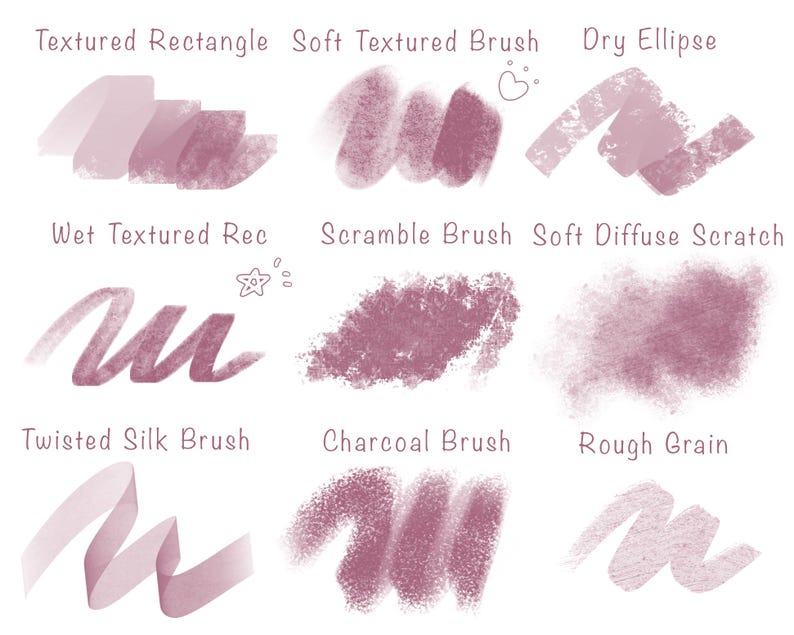 Procreate Soft Anime Brush Set - 50 Lineart, Sketch, Watercolor, Textured Brushes and Color Brush Pack iPad (Digital Download) image 5