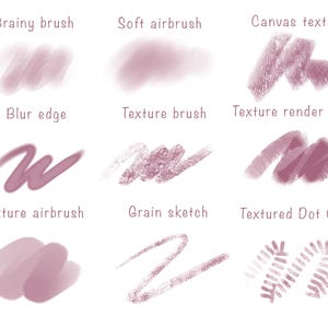 Procreate Soft Anime Brush Set - 50 Lineart, Sketch, Watercolor, Textured Brushes and Color Brush Pack iPad (Digital Download) image 7